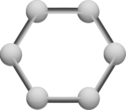graphene hexagonal molecular structure